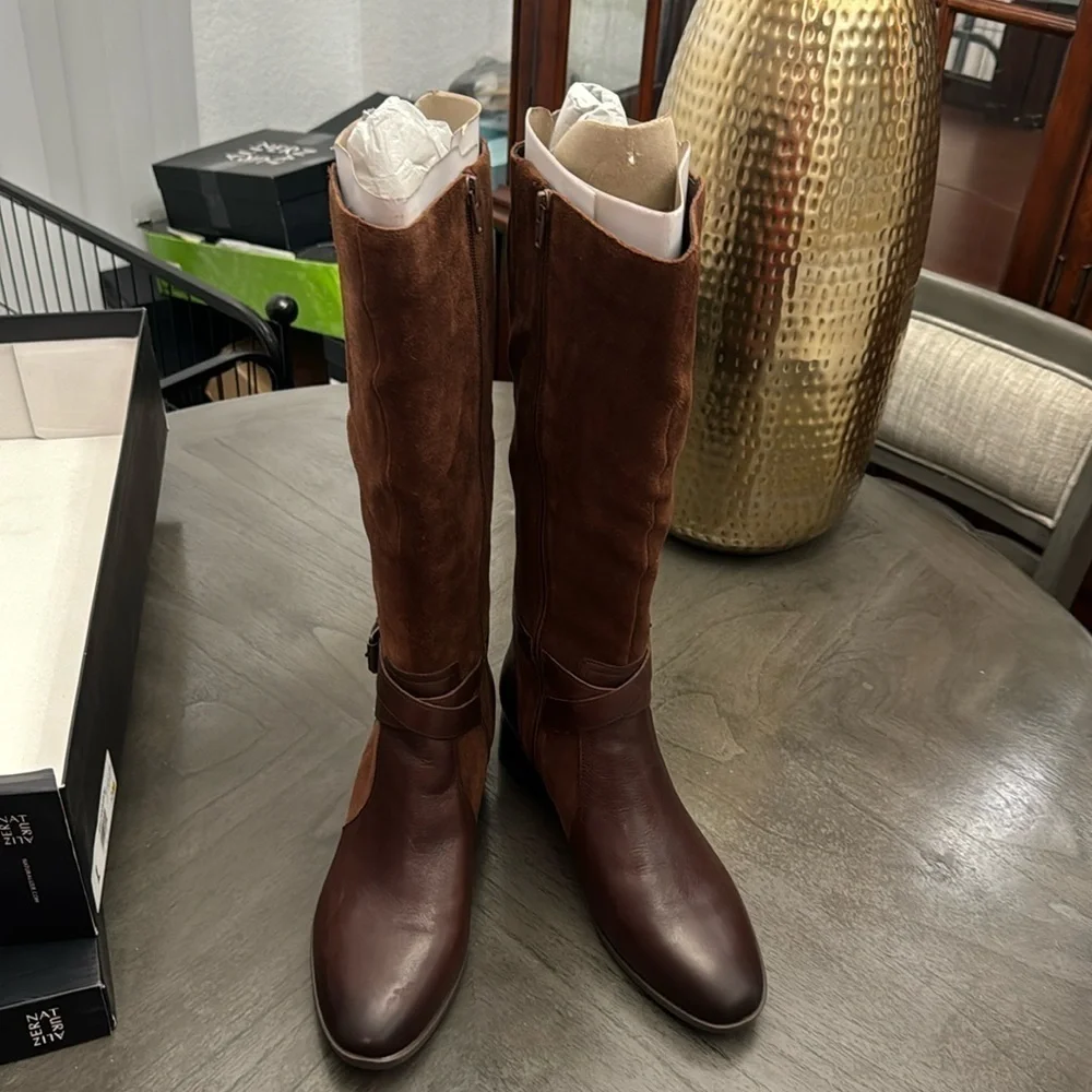 Naturalizer Womens Rena Knee High Boot Chocolate